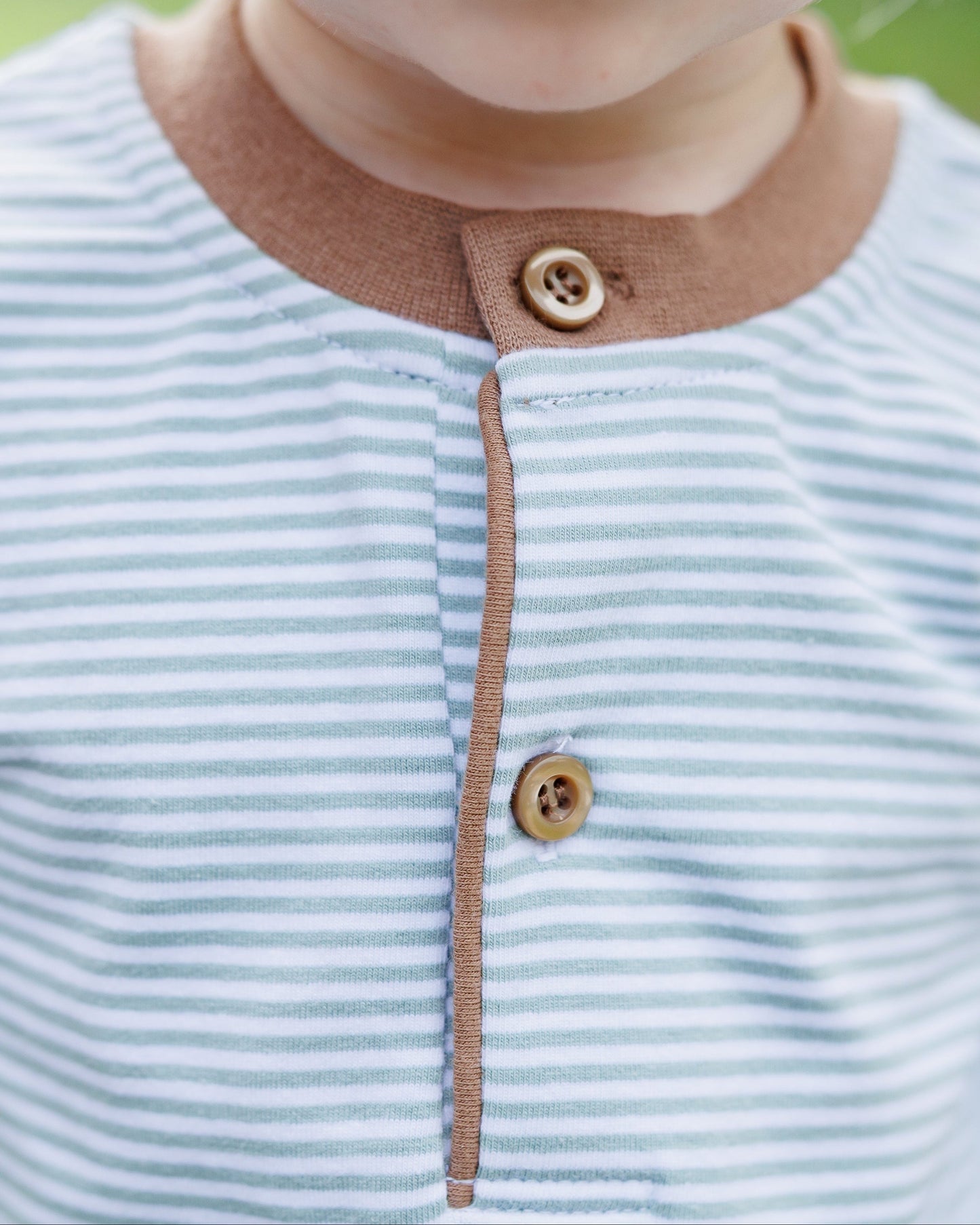 Nathan Bubble - Dusty Sage Stripe/Light Brown