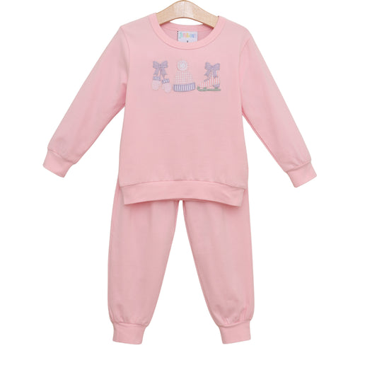 Around The Rink Jogger Set - Light Pink