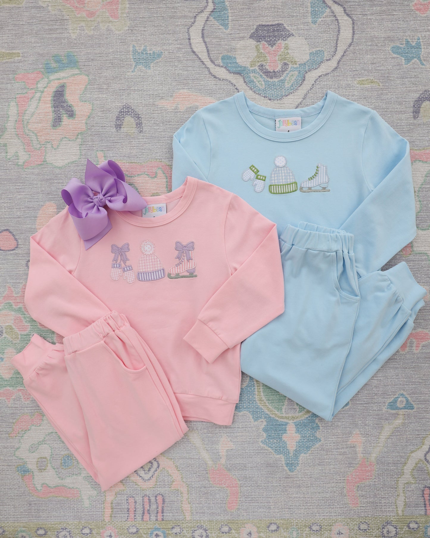 Around The Rink Jogger Set - Light Pink