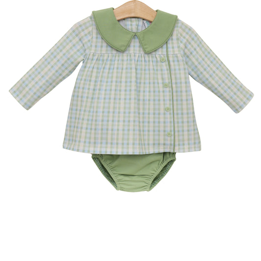 Basin Plaid Liam Diaper Set