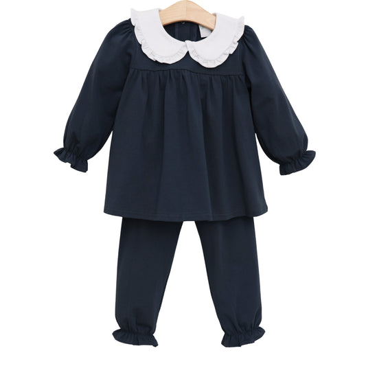 Catherine Bloomer Pants Set - Navy