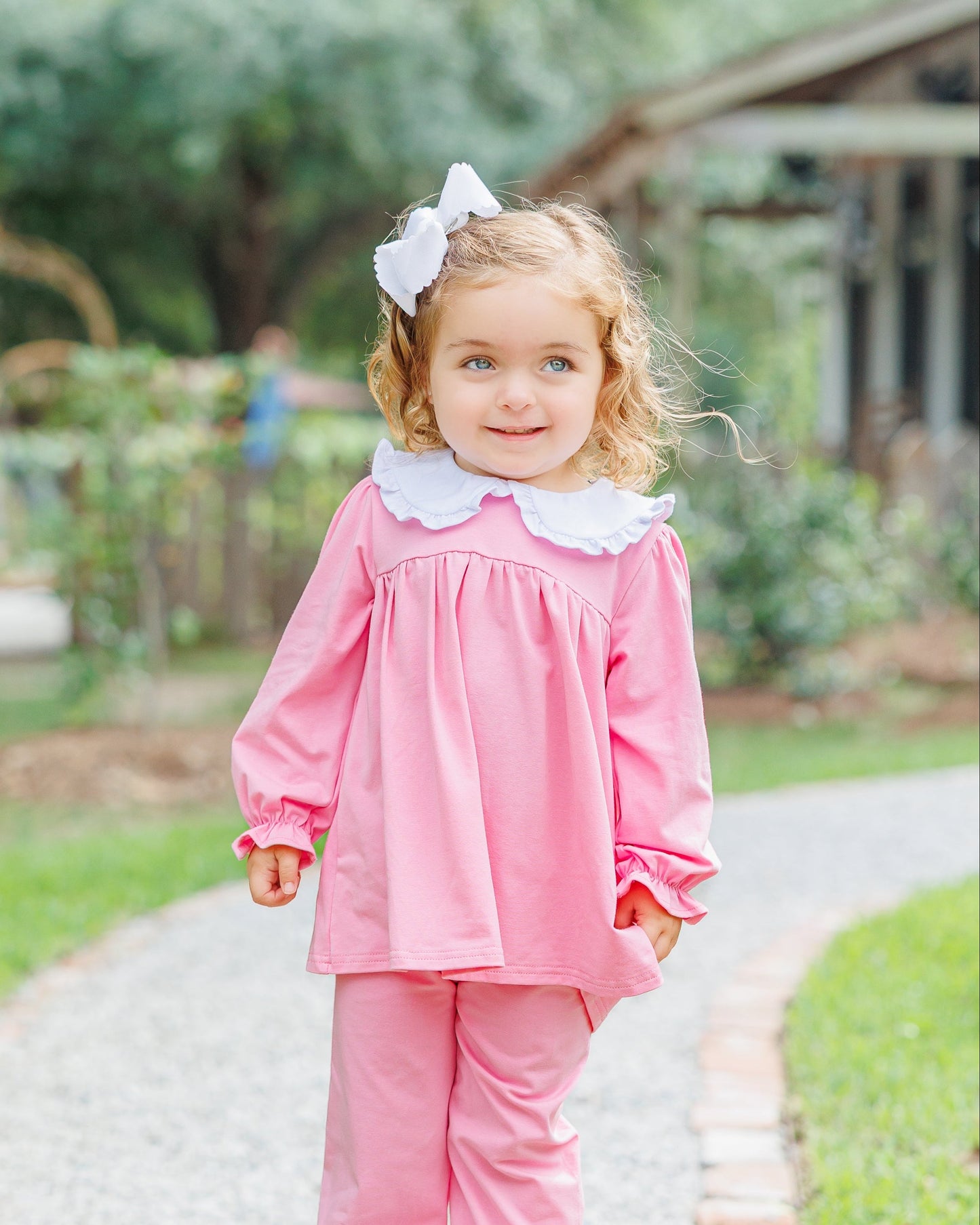 Catherine Bloomer Pants Set - Pink