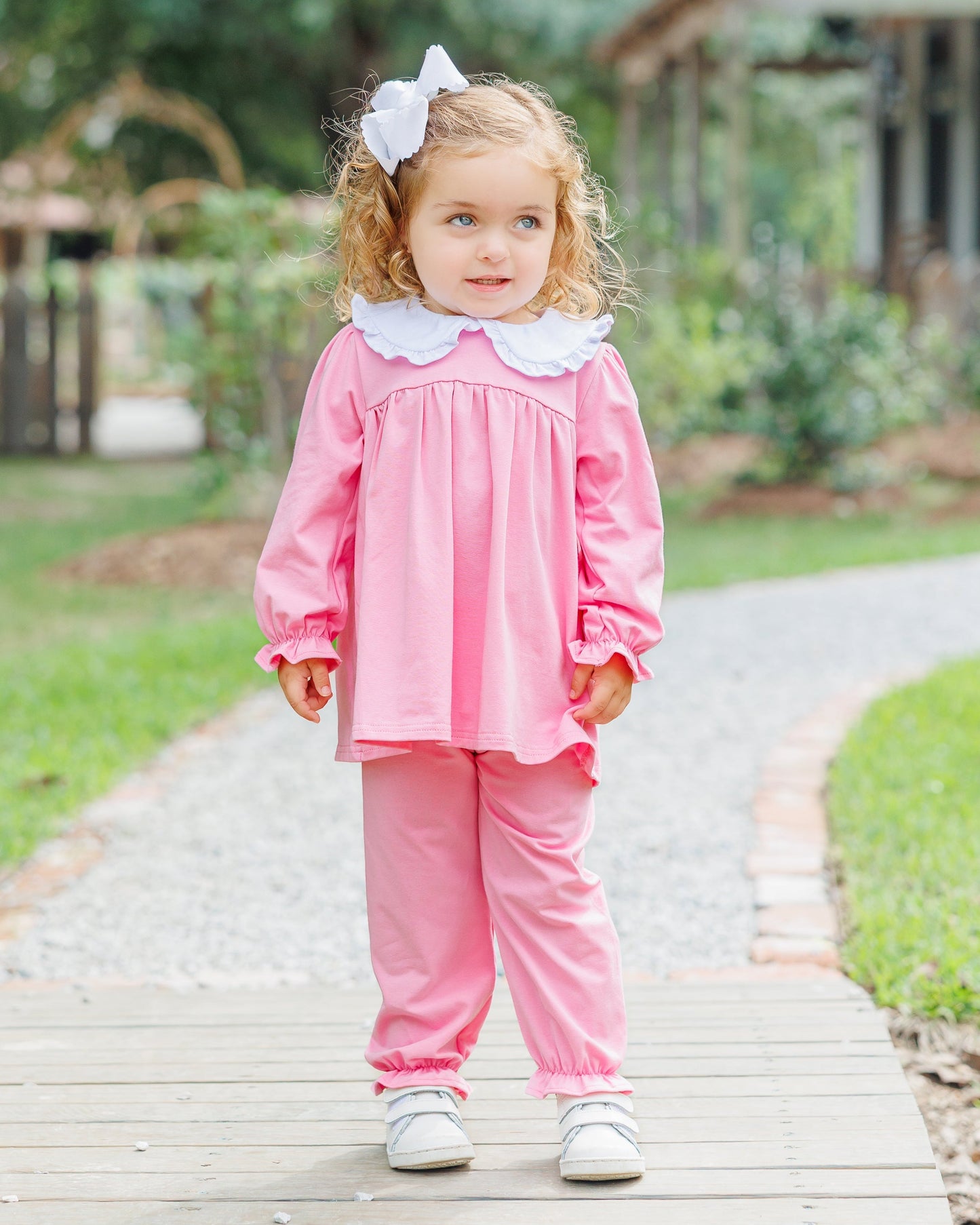 Catherine Bloomer Pants Set - Pink