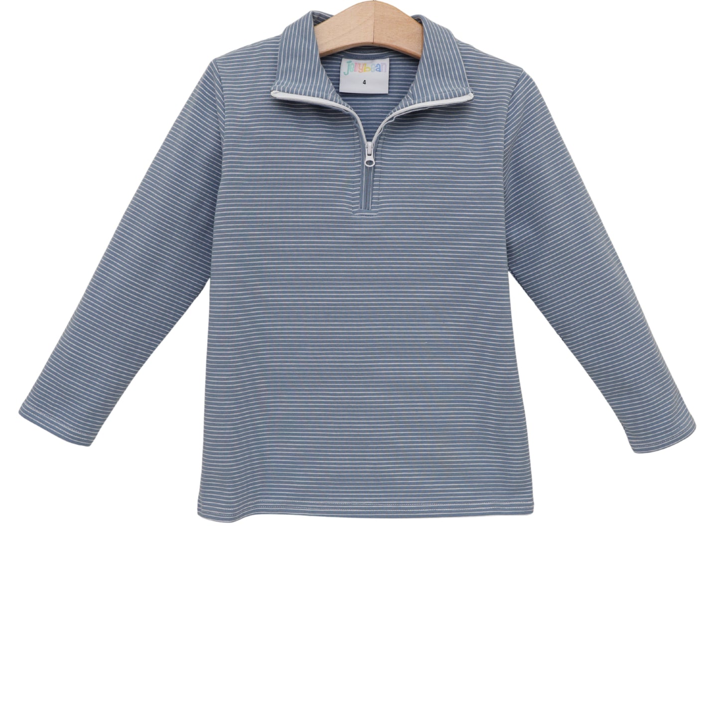 Evan Pullover - Dusty Blue Stripe