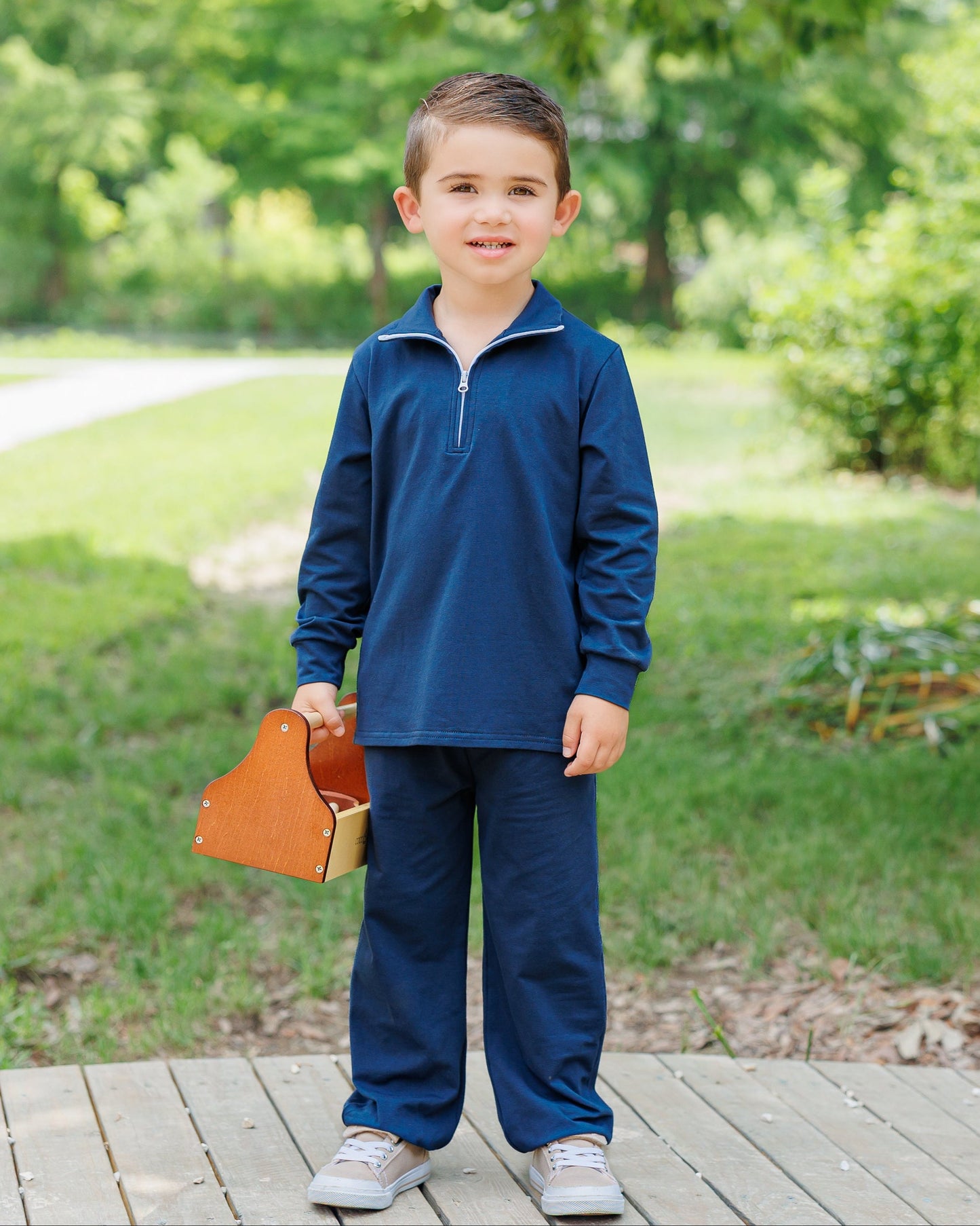 Evan Pullover Set - Navy