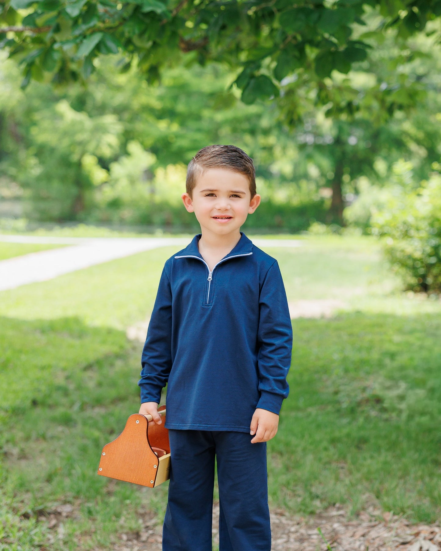 Evan Pullover Set - Navy