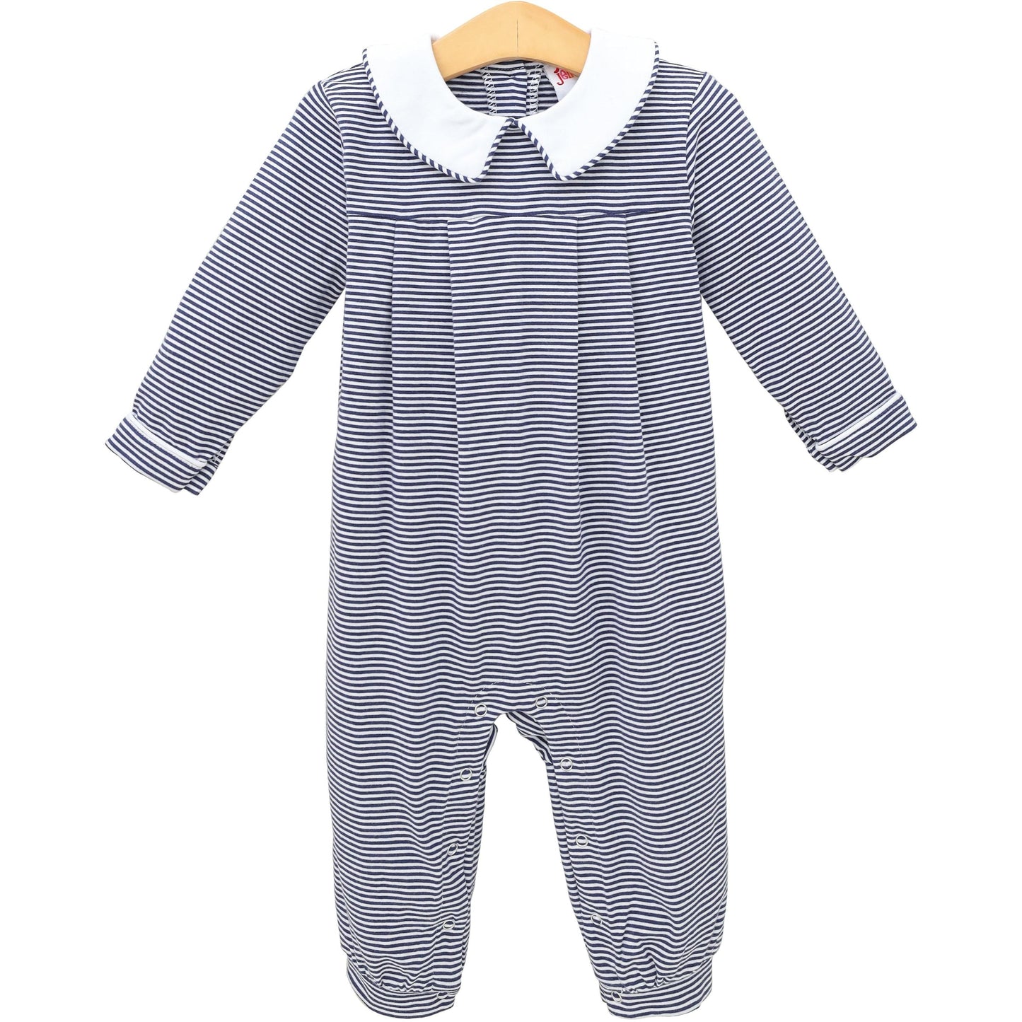 Henry Romper - Navy Stripe