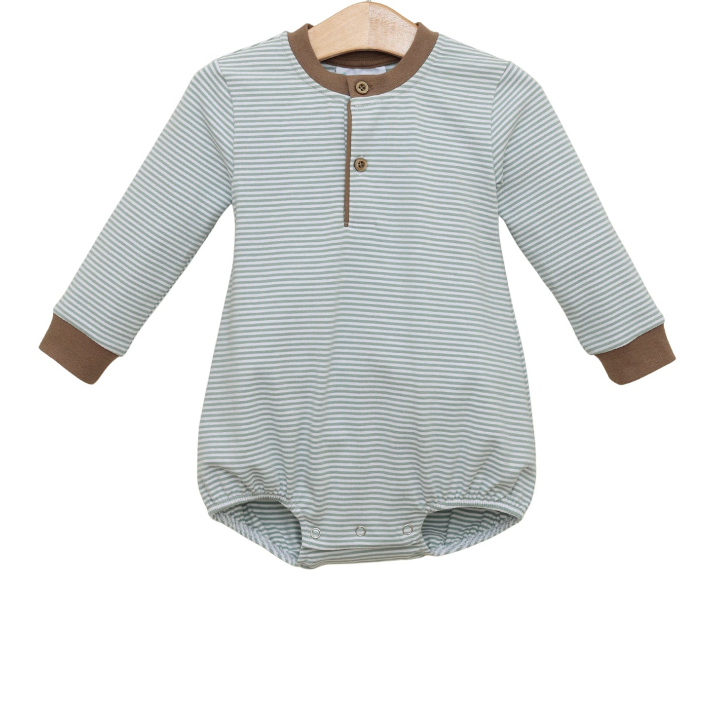 Nathan Bubble - Dusty Sage Stripe/Light Brown