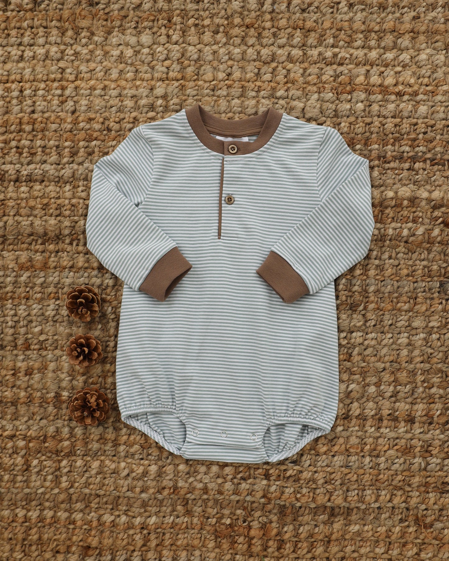 Nathan Bubble - Dusty Sage Stripe/Light Brown